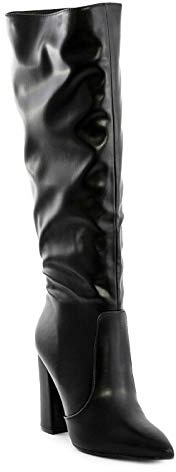 Toocool Stivali donna scarpe a punta al ginocchio tacchi alti stivaletti X8056