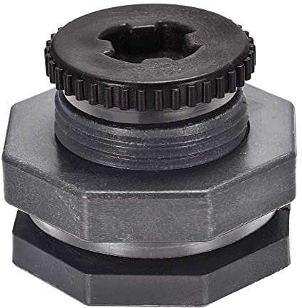 sourcing map 1Set PVC Schott Tankadapter mit Steckfitting G1/2 Gewinde für Wassertanks Teiche