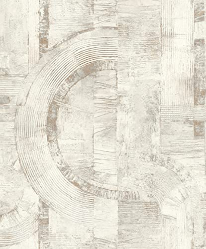 Rasch Tapeten Vliestapete (Grafisch) Weiß 10,05 m x 0,53 m Composition 554748