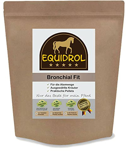 Equidrol Bronchial Fit 1,5kg - Hustenkräuter für die Atemwege des Pferdes - Kräutermischung in Pellets