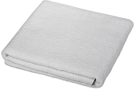 aqrade Badetuch Saunatuch XXL I 180x90cm I 100% Baumwolle I weiß