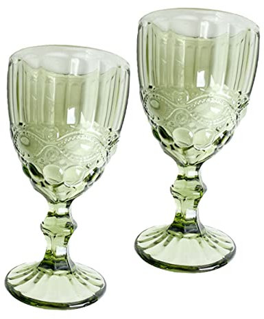 ABOOFAN 2St Geprägtes Glas likoerglaeser Weingläser Weinkelch für den Haushalt Trinkgläser mit Stiel Trink Gläser Wassergläser Weinzubehör multifunktionaler Weinkelch Saft