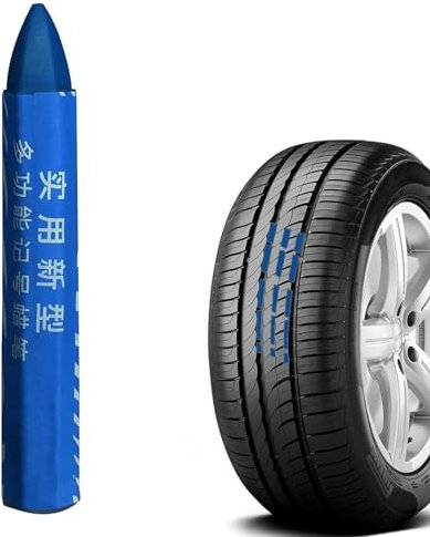 RYGRZJ Reifenmarkierungsfarbstift, 1/4 Stück, lichtbeständig, für Reifen, universeller wasserdichter Reifenmarker, tragbarer Reifenkreide für Motorrad, Elektrofahrzeug, Markierung von Reifenschäden