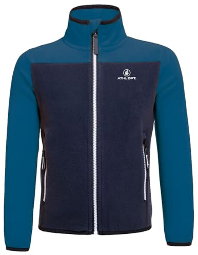 ATHL DPT. Veste polaire chaude et douillette pour garçon pour l'extérieur et les loisirs, bleu, 146