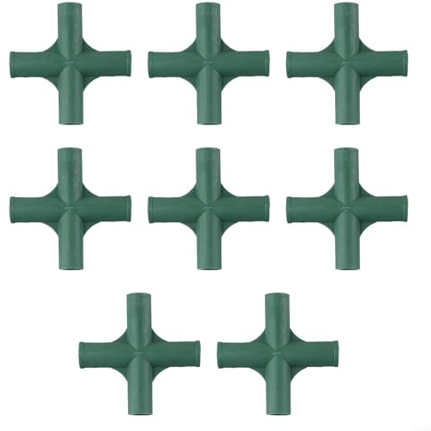 8 conectores de invernadero de 19 mm, soporte sólido para vides, accesorio de tubería de PVC (2#)