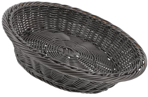 Gatuida Cesta Redonda de Mimbre para Guardar Frutas Cesta Tejida Mano para Verduras para Cocina Tienda o Restaurante Color Natural para Servir Comida