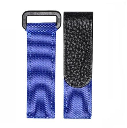 TEHDFG Nylonarmband für Uhr, kompatibel mit Tudor, Omega und Rolex Daytona Water Ghost, 20 mm Nylon-Leinenarmband, Blau