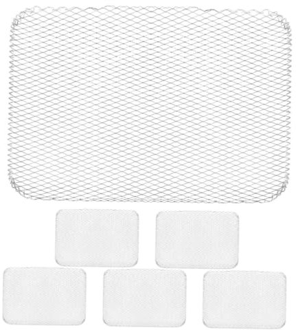 VANZACK 6 Sheets Non Stick Bbq Mesh Grill Mat Heat Resistant Reusable Outdoor Barbecue Accessory for Camping Picnics and Garden Parties for All Grill Types