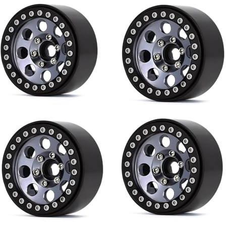 Suministros de rueda de metal para coche con control remoto 1/10 para llantas Beadlock