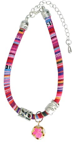NOLITOY Bohemian Katzenhalsband mit Glocke Leichtes Gewebe Haustierhalsband im Ethnischen Stil für Katzen zum Spielen und Spazierengehen