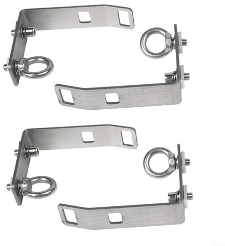 Zilimontt Kayaks Rack Load Stops Compatible Having Tslot Cross Surfboar and Roof Rack for 4pack Stainless Steel Cargo Support Clamps Systems Ladders Roof Bikes Bars