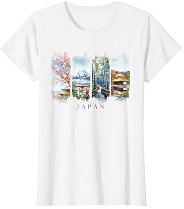 Giappone Fiori di ciliegio, Pagode e Fuji – Vacanze Giappone Maglietta