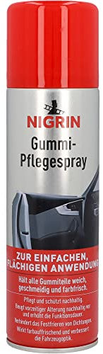 NIGRIN Spray per la Cura delle Parti in Gomma dell'auto, Cura e Protegge in Modo sostenibile, 300 ml, 1 Confezione