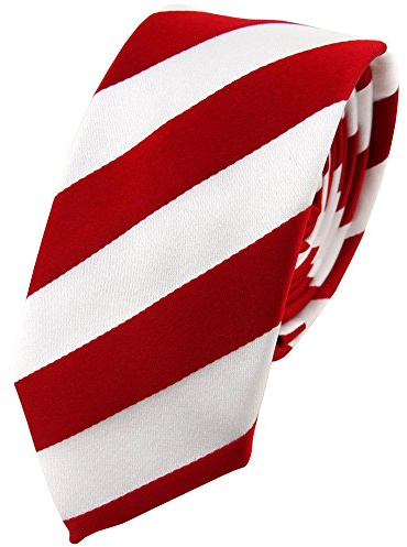 TigerTie - schmale Designer Krawatte in gestreift