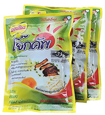 Congee Chicken Cup Joke Organic Thai Halal Porridge Thai Jasmine Rice Hot Cereal Vitamin B 1 Breakfast Foods Instant 36grams Set for 3Packs