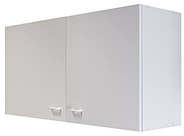 Flex-Well Küchen-Hängeschrank BOCHUM - Oberschrank vielseitig einsetzbar - 2-türig - Breite 100 cm - Weiß