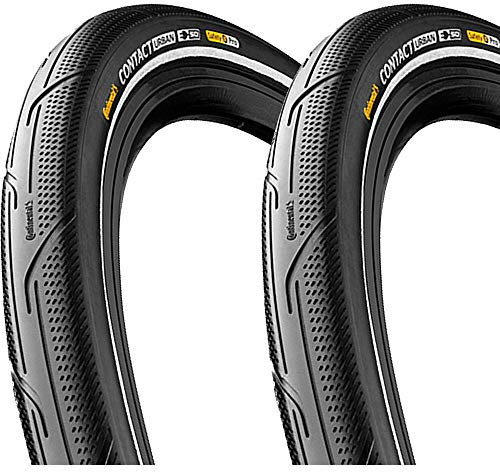 Continental 2x Contact Urban E50 Reflex 28x1,6 42-622 700x40C Reifen in Schwarz