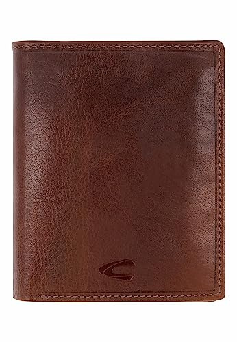 camel active Como Herren Geldbörse Hochformat RFID Leder Mittelgroß Cognac Braun