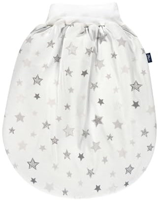 Alvi Baby Schlupfmäxchen Thermo XL Exclusiv, Kleinkinder Strampelsack aus Baumwolle mit elastischem Bund, praktischer Pucksack wattiert, Baby Säckchen ab ca. 3 Monate, Babyschlafsack Winter
