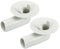 sourcing map Aire Acondicionado Drenaje Manguera Conector 17mm Tubo Codo Conexión Reemplazo Pieza Accesorios para Mini-Split Ventana AC, Beige Paquete de 2