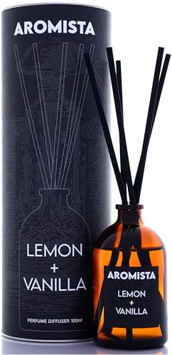 AROMISTA Lemon + Vanilla Parfüm Duftstäbchen 100ml Raumduft Stäbchen