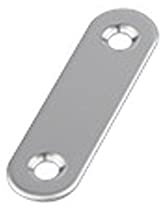 15 piastre piatte dritte da 57 mm, staffa di supporto per staffa di giunzione, staffa di fissaggio in acciaio inox, piastre con fori per mensole in legno, armadietto, sedie e tavoli