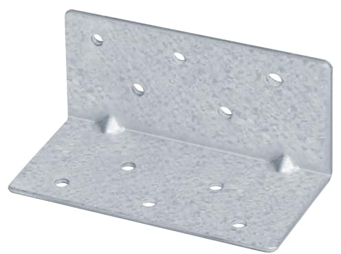 Fanmao 20 Pack 3-3/8 x 1-5/8 x 1-5/8 Steel L Right Angle Bracket, Reinforced Corner Braces for Wood Furniture