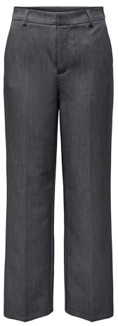 ONLY ONLHATTIE-Lana HW Wide Mel Pant TLR, Gris Oscuro, 34 W/32 L