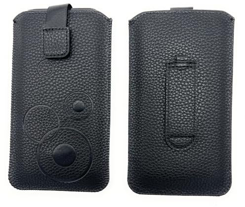 Handytasche Schutz Hülle Etui Handy Slim Case Sleeeve Gürteltasche schwarz für Doro Primo 366, Nokia 3210 4G (2024), Nokia 5310 (2024), Emporia Simplicty V27