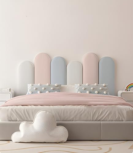 Wandpaneele Gepolstert, 3cm Dick Wandkissen Mit Befestigung Wandkissen Selbstklebend, für Wanddeko Schlafzimmer Wohnzimmer, Bett Kopfteil Einfach und Leicht zu Installieren ( Farbe : K , Größe : 180cm