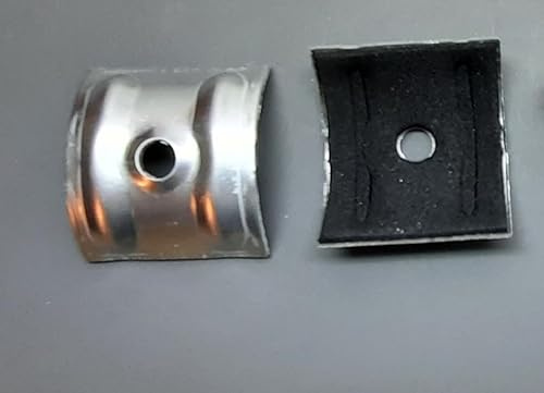 Alu - Kalotten Profil 76/18 - Sinus (Welle) verstärkt mit EPDM Moosgummi - zur Befestigung von Licht- und Blechplatten (25)