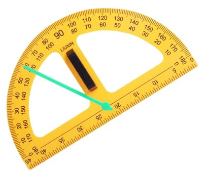 Colcolo Große Zahlen-MatheLineal, Dreieck, große MathematikAusrüstung für Zeichnungen, schwarze Tafel, Klassenzimmer, Schule, Büro, Winkelmesser