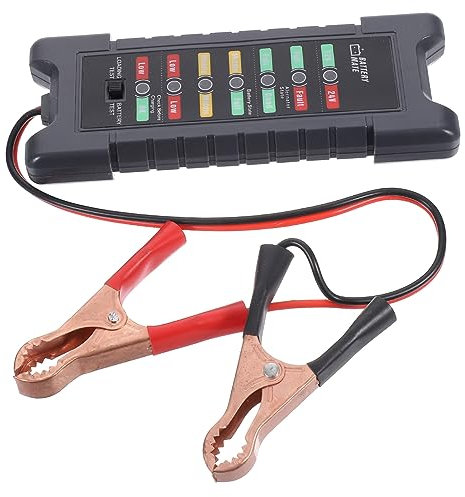 PartyKindom Batterietester Für Auto Lichtmaschinenzustand Mit Clip Digitaler Tester -anzeige Diagnosetool Für Fahrzeugbatterieprüfung