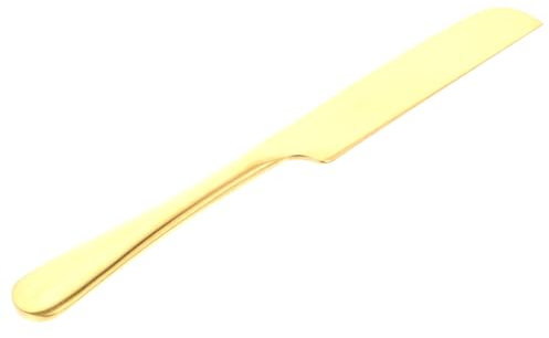 COLLBATH Cortador De Rebanadas De Pan Tostado y Pastel De Acero Inoxidable Dorado, Herramienta Reutilizable Para Cortar Tostadas, Espátula Para Repostería, Utensilio De Cocina Profesional