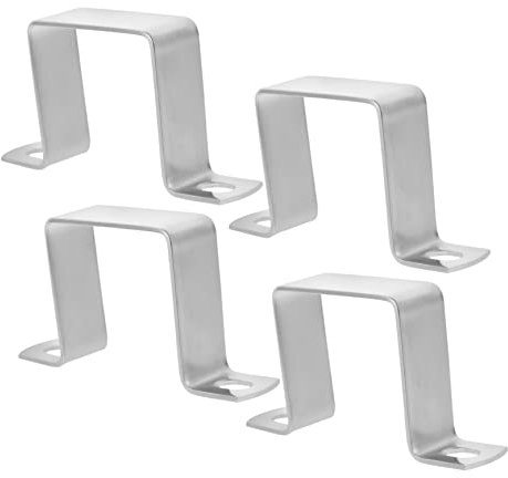 ANDRESLAD 4piezas Abrazaderas De Tubo Cuadradas Acero Inoxidable Soporte De Montaje Para Colgar Tubos Cuadrados