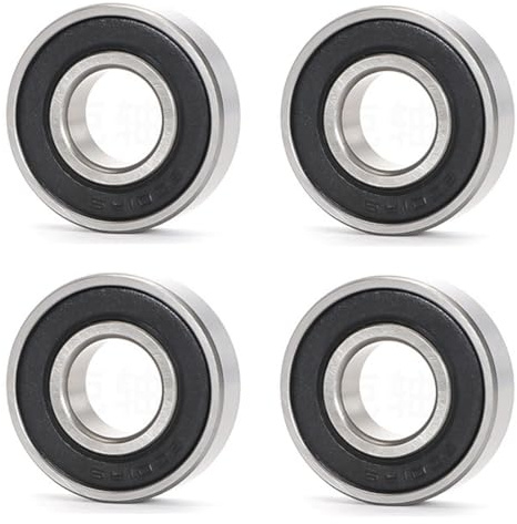 NHPY 4 Pièces Roulements à billes pour scooter électrique, compatibles avec Nine-bot Max G30 G30D, roulement de roue avant en acier inoxydable (6001RS 12 * 28 * 8mm)
