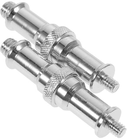 2 Stück 1/4 3/8 Gewindeadapter für Blitzlichtstative | Aluminiumlegierung, Silber, Präzise Gefertigt, Leicht Montierbar und Demontierbar