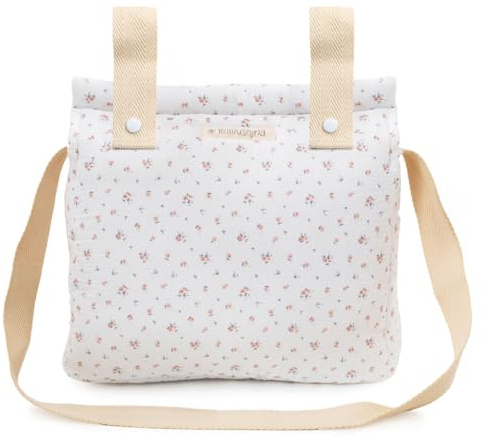 MIMUSELINA Bolso Carro Bebe | Pañalera Bebe organizador para silla paseo con gran capacidad | Bolso Maternidad Elegante y Práctico | Hecho en España