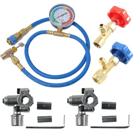 134a voiture de la climatisation de la climatisation des tuyaux de remplissage de réfrigérant et jeu de tuyaux de remplissage de , kit de recharge automatique AC, accessoires de remplacement auto