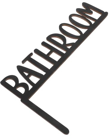 Operitacx Rustikales Holz türschild Badezimmer Lustiges Wc schild Holz Türrahmen Deko Badezimmer Wandkunst Vielseitig Robust Einfach zu Montieren
