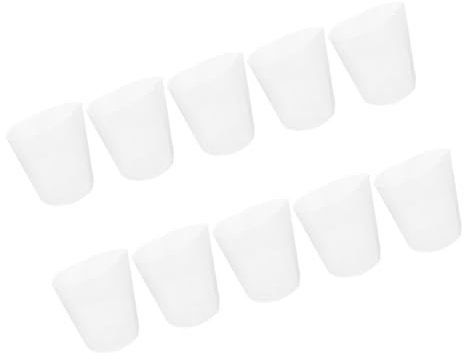 DOITOOL Pots de Fleurs Usage Polyvalent Lot de 10 en Plastique Transparent pour Semis et Plantation Respirabilité Intérieur pour Plantes et Succulentes