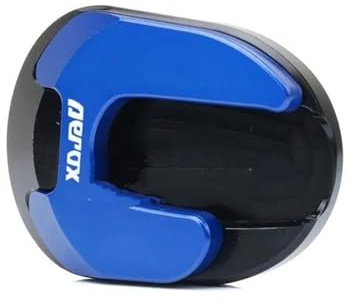 BDDXWSM Motorrad-Seitenständer-Auflage Für NMAX Aerox NVX155 Aerox155 NVX 155 NMAX155 CNC-Seitenständer-Verlängerungsplatte Stützfußpolster(BLAU)