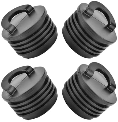 Homoyoyo 4 Stück Gummi Ablassstopfen für Kajak Kanu Auslaufsicherer Boots Lenzstopfen Tragbar Robust und Wasserbeständig Zubehör für Wassersport Kajakfahren