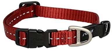 Rogz Utility Collar Nitelife, Größe S, Rot