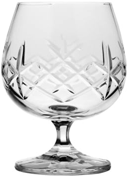 Sayers London Hand Cut Crystal 8oz Brandy Glass