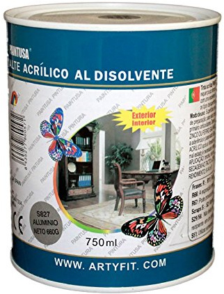 Paintusa - Esmalte acrílico al disolvente S827 aluminio 750 ml