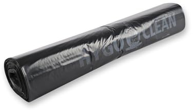 80 Stück Müllsäcke, FRANZ MENSCH, 130l, schwarz, LDPE, 55my, auf Rolle | Müllbeutel, Mülltüten, Abfallsäcke, 120x82cm, Recyclingmaterial, Entsorgung, Gewerbe, Industrie, stabil, belastbar, robust