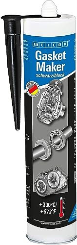 WEICON 30101310 Creador de Juntas |Negro| 310ml| sellador Especial| Fuerte y Resistente para Ejes de Motor, Auto, Motocicleta