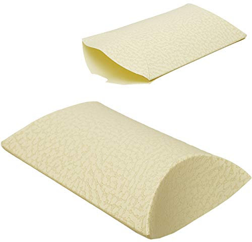 alles-meine.de GmbH 10 Stück Geschenkschachteln/Geschenkboxen/Kissenschachteln - Creme - weiß - edel Struktur - 9,5 cm - Box - Geschenkverpackung - Geschenkpapier - Kinder ..