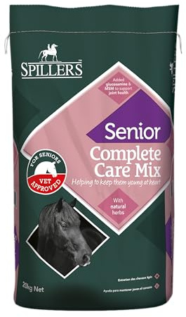 SPILLERS Complete Care Mix Senior Horse Feed 20kg - Complete Nutritional Care, Food for Senior Horses and Ponies - Digestive, Joint and Immune Support, Horse Mix with Pre and Probiotics